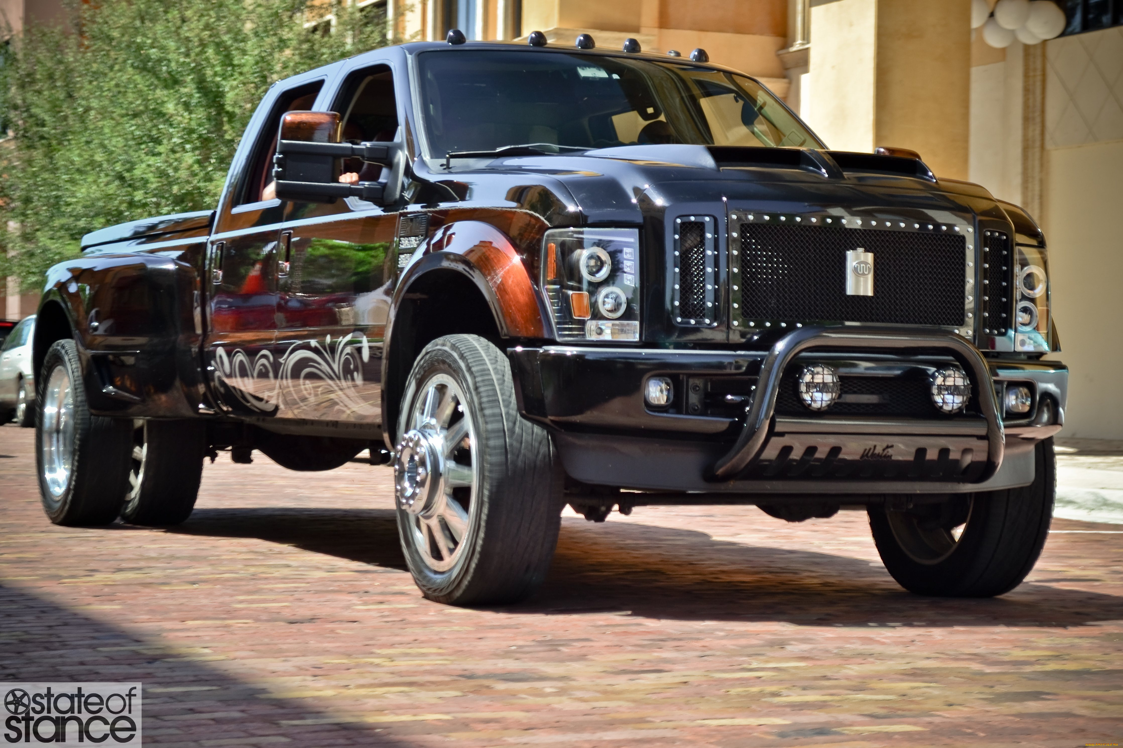 , custom, pick, up, car